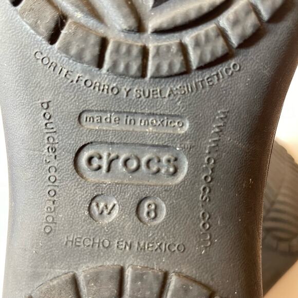Crocs Kadee Flats Sandals Black 8 - Picture 6 of 6